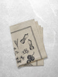 Al Dente Linen Tea Towel | Natural Black-1