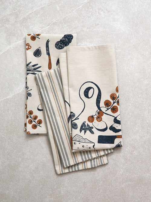 Antipasto Tea Towel Set of 3 | Multi-1