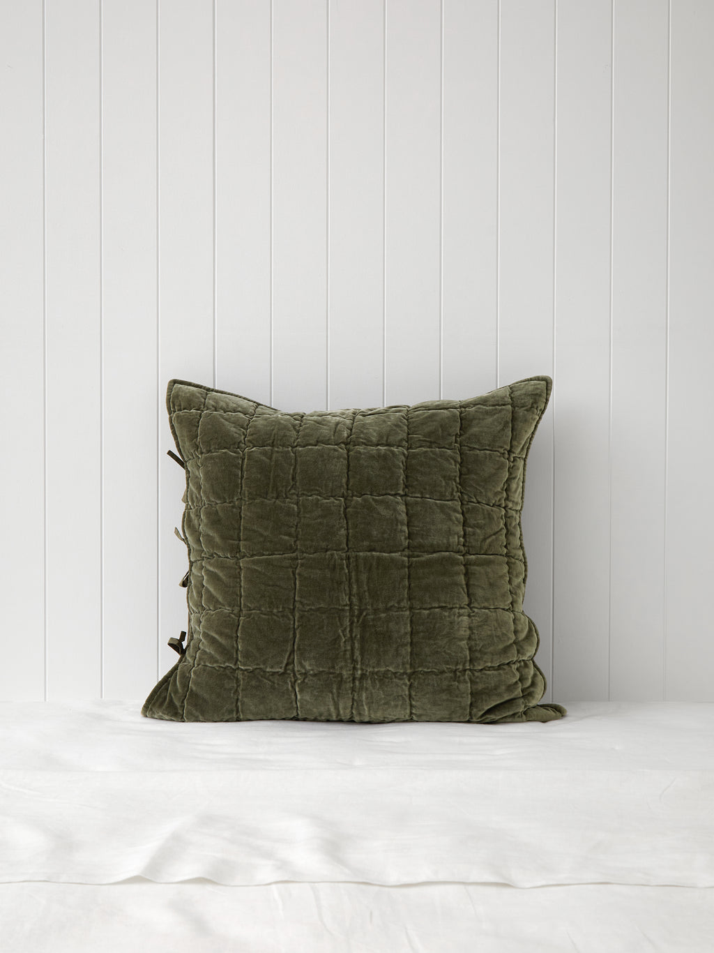 Belvedere Velvet European Pillowcase | Willow-1