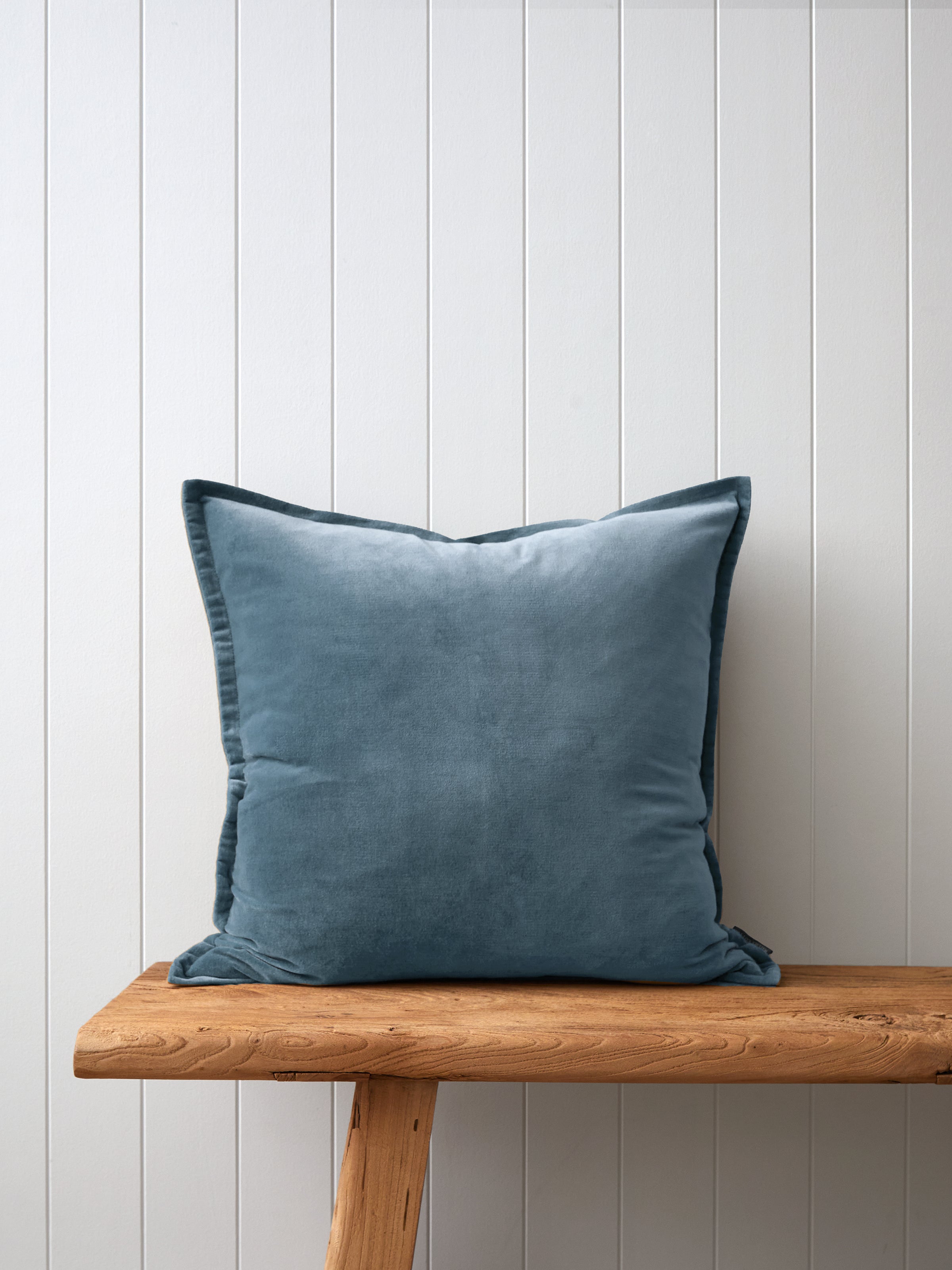 Belvedere Velvet Large Square Cushion Cover | Haze-1