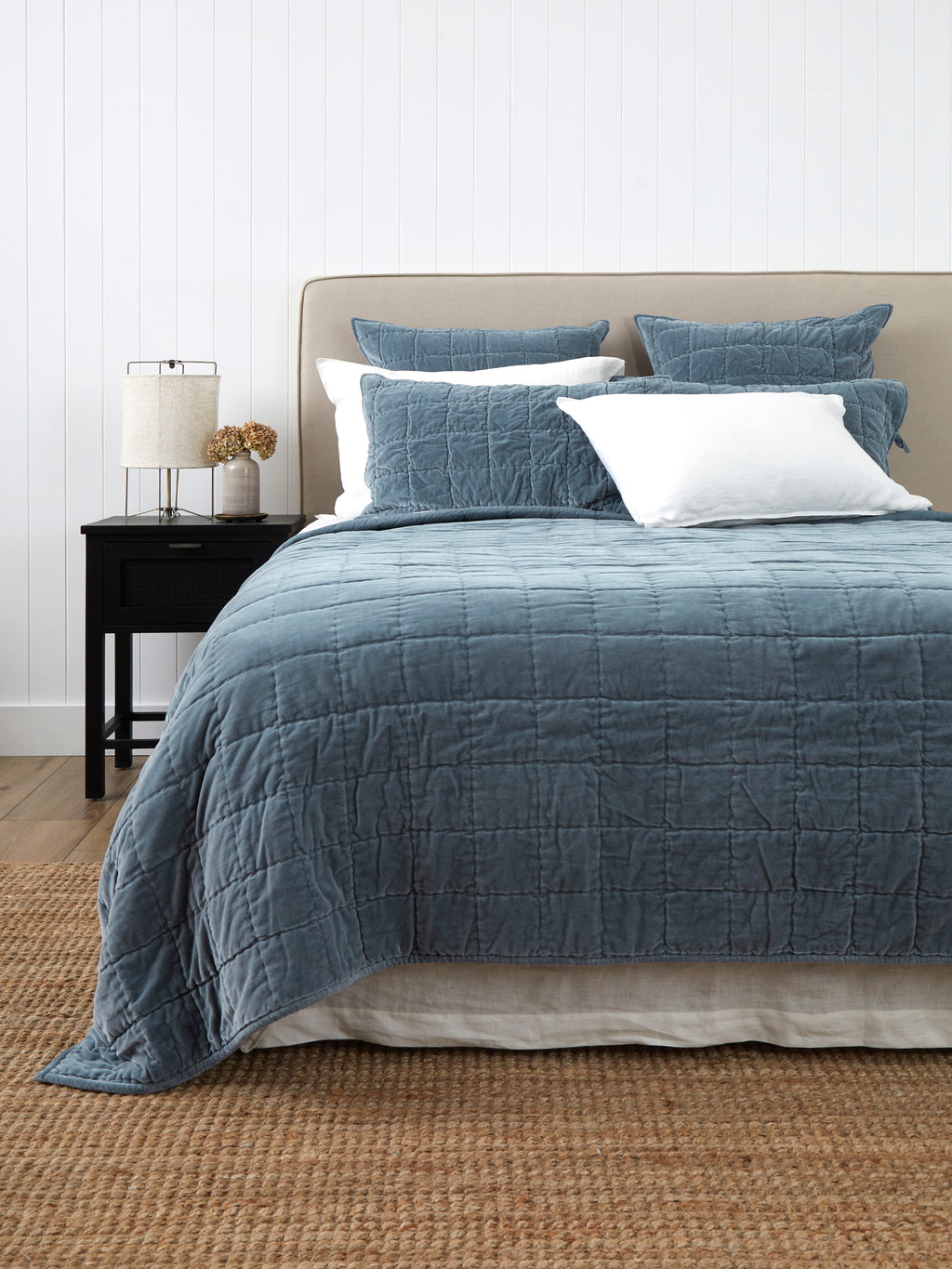 Belvedere Velvet Quilt | Haze-1