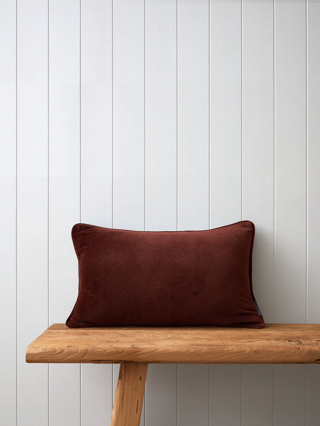 Belvedere Velvet Rectangle Cushion Cover | Merlot-1
