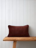 Belvedere Velvet Rectangle Cushion Cover | Merlot-1