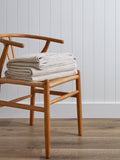 Chambray Waffle Blanket | Natural-1
