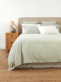 Clover Duvet Cover Set | Green Gingham-1
