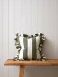 Cooper Square Cushion Cover | Olive Stripe-1