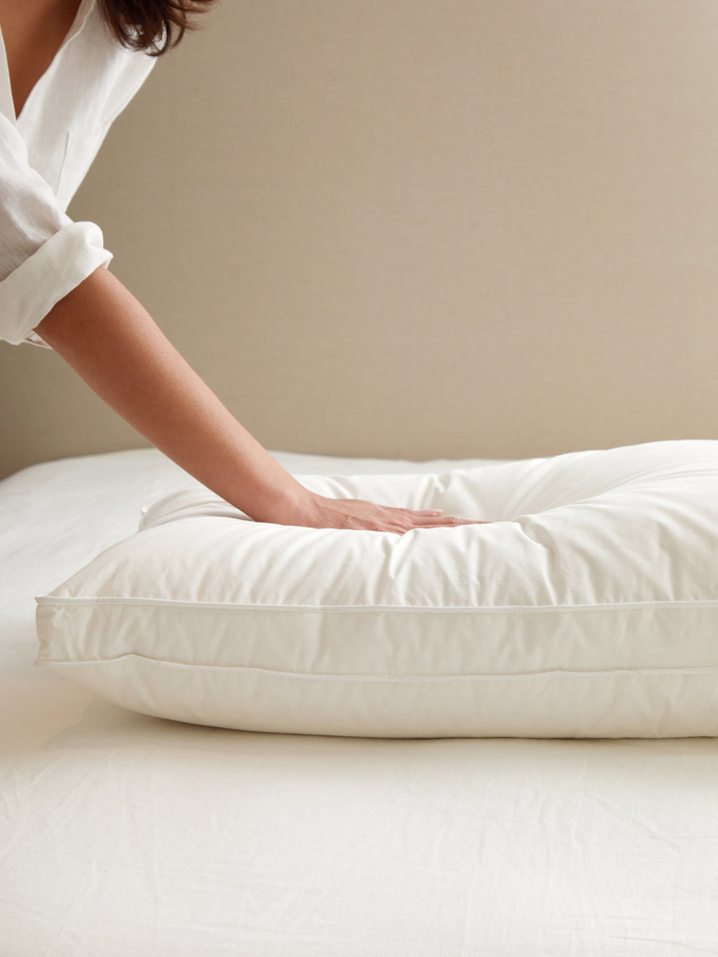 Downtime Luxury Goose Standard Pillow Inner | White-2