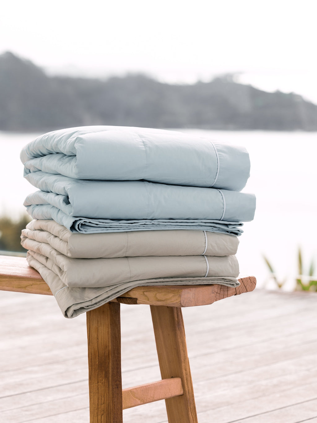 Drift Feather Blanket | Natural-2