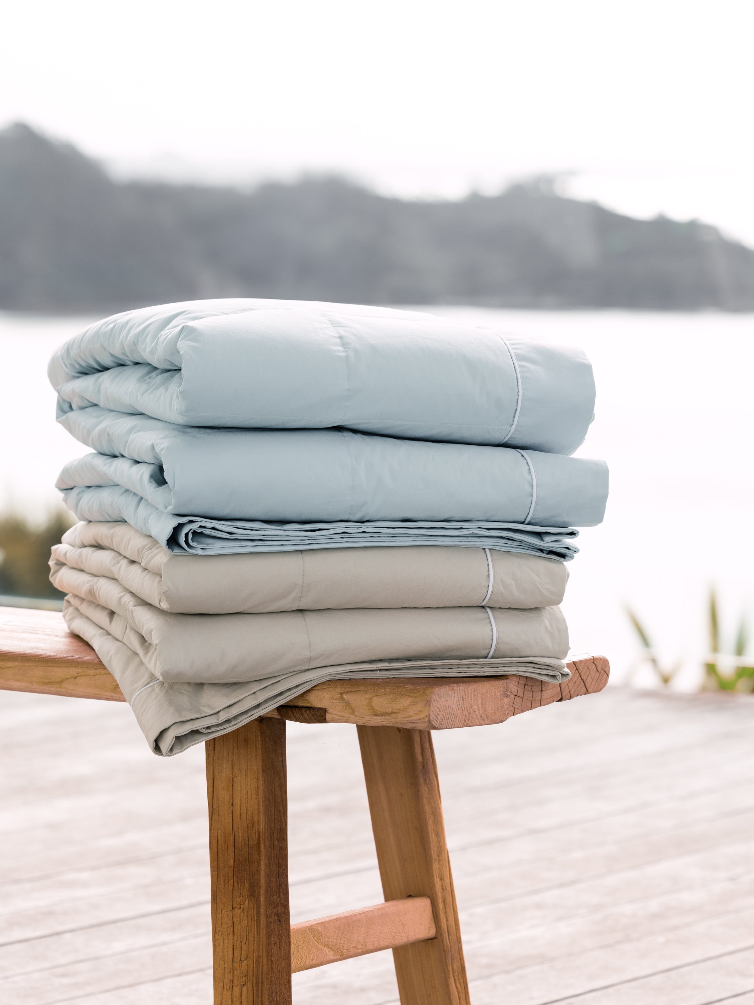Drift Feather Blanket | Natural-2