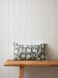 Elora Rectangle Cushion Cover | Green Floral-1