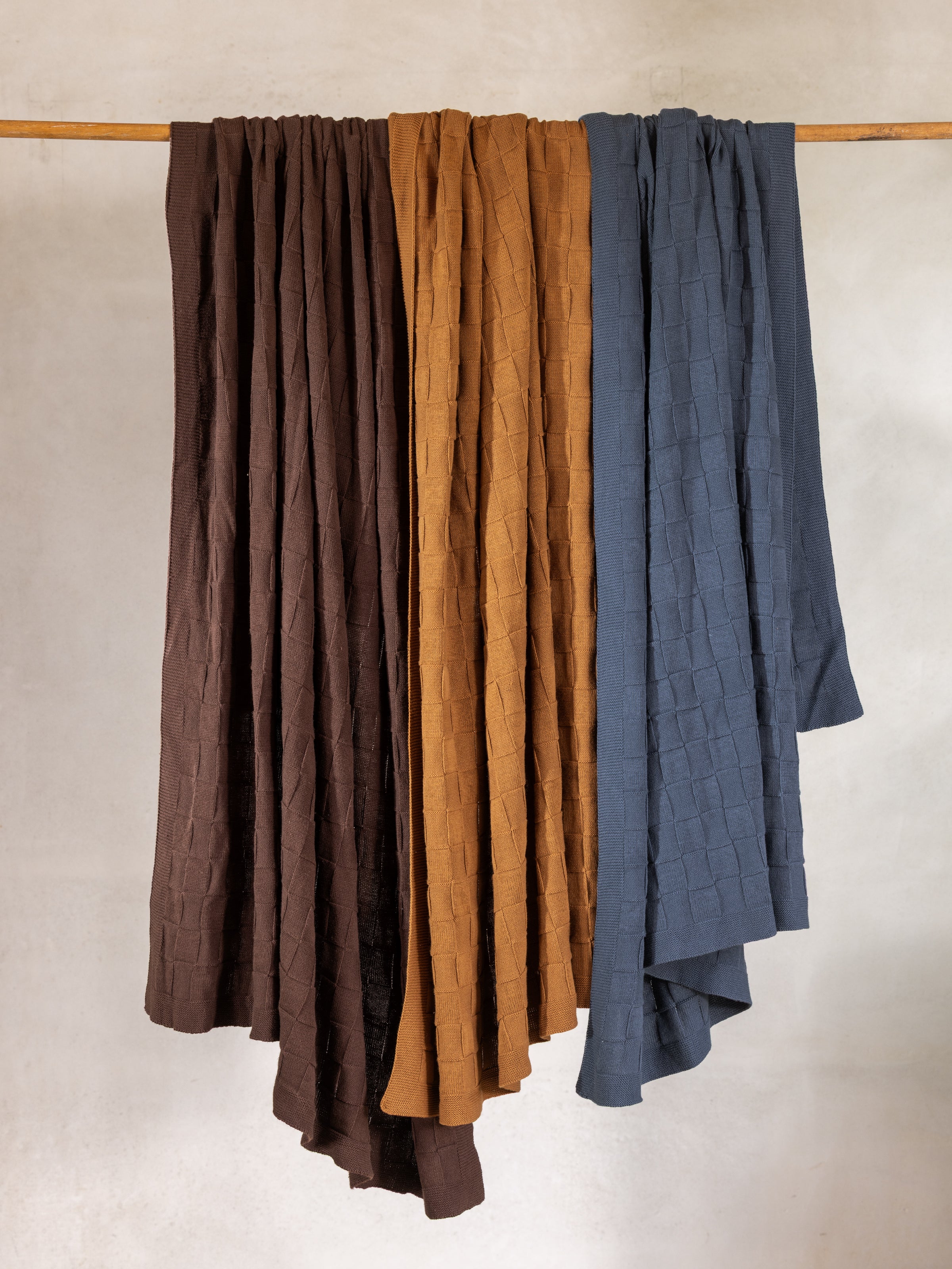 Entwine Cotton Throw | Cocoa-3