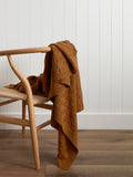 Entwine Cotton Throw | Ginger-1