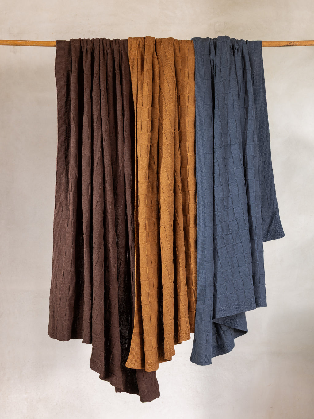 Entwine Cotton Throw | Ginger-3