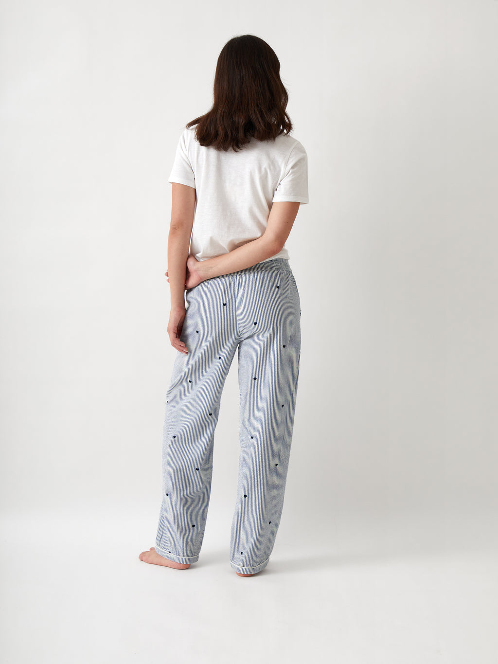 Esme PJ Pants | Blue Stripe-3
