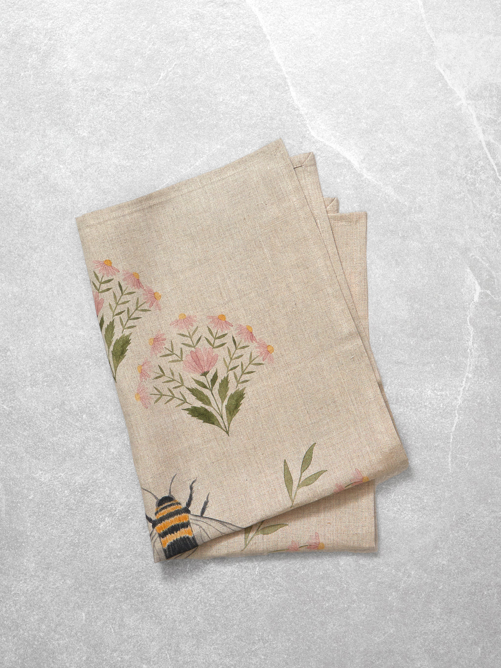 Garden Party Linen Tea Towel | Multi-1