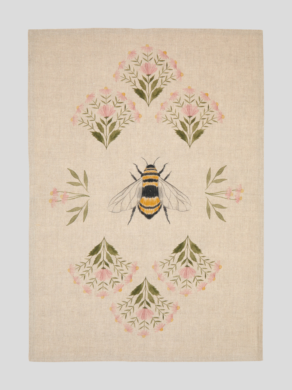 Garden Party Linen Tea Towel | Multi-3
