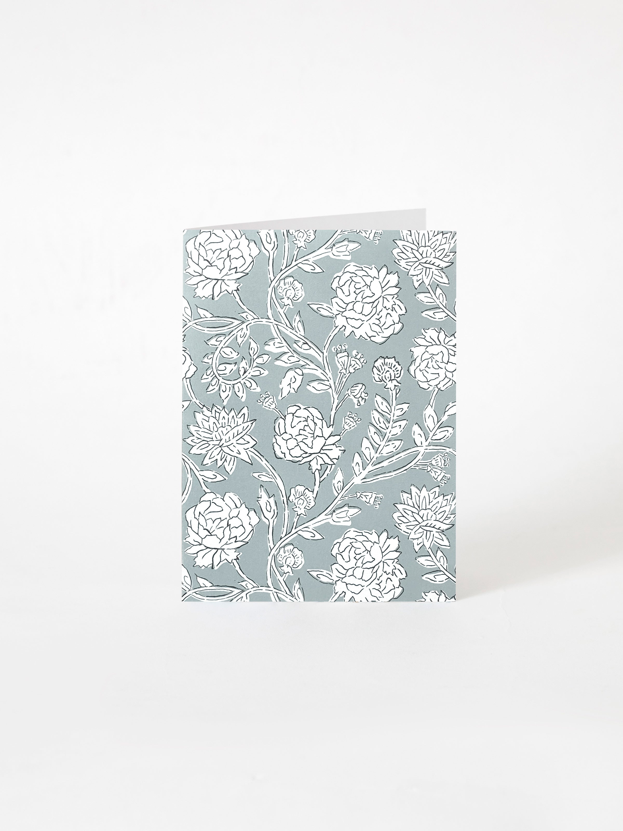 Kira Greeting Card | Blue Floral-1