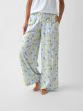 Limonella Palazzo PJ Pants | Lemon-1