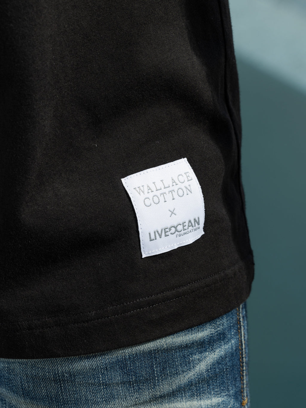Live Ocean Men's Charity Tee Shirt | Black-3