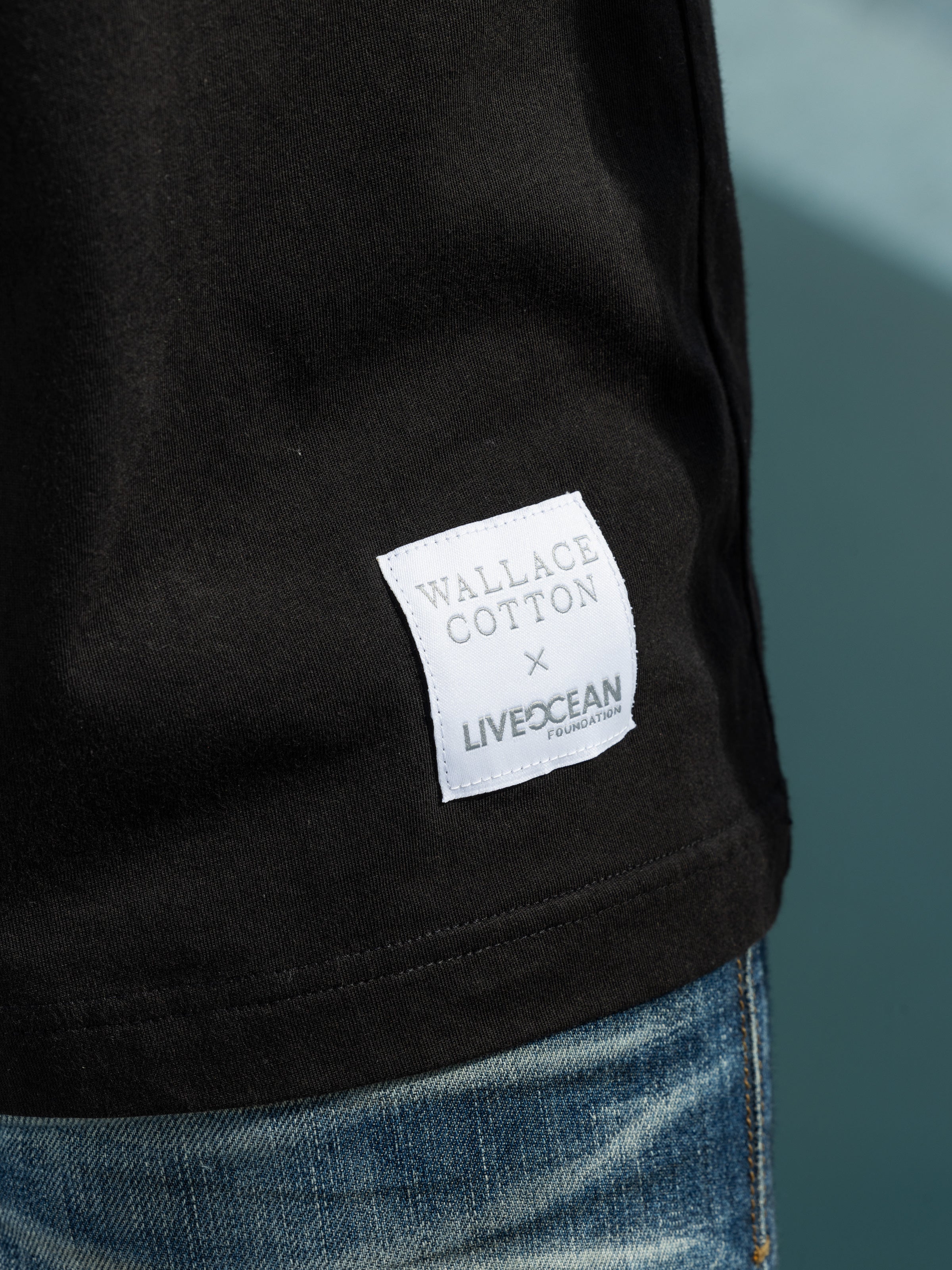 Live Ocean Men's Charity Tee Shirt | Black-3