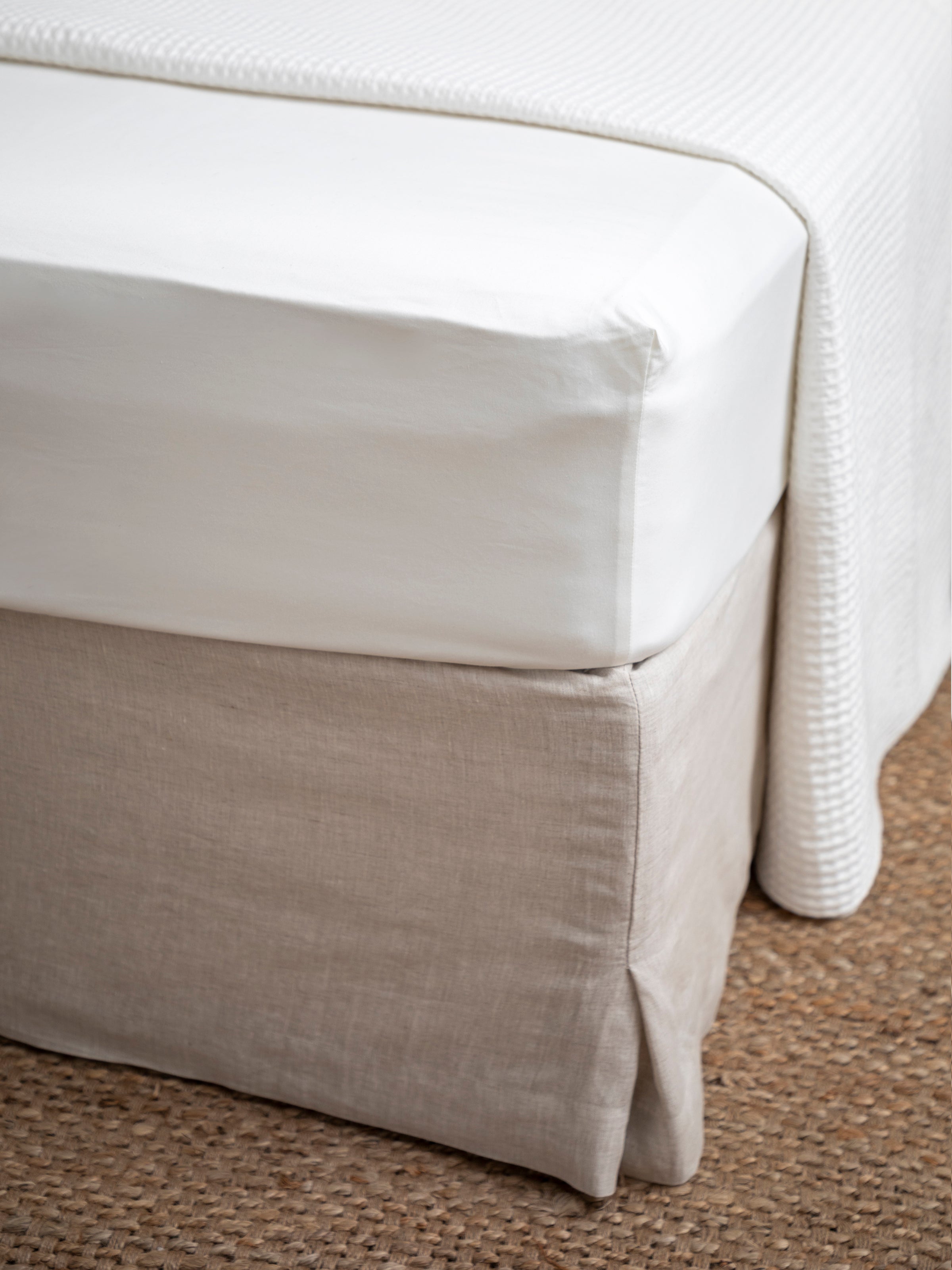 Loft Linen Bed Skirt | Natural-1