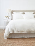 Loft Linen Duvet Cover Set | White-1
