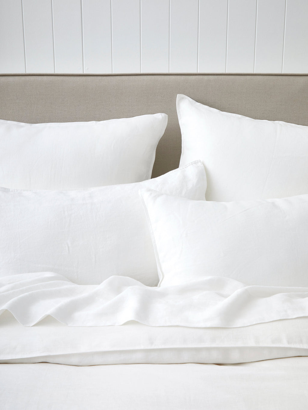 Loft Linen Duvet Cover Set | White-2