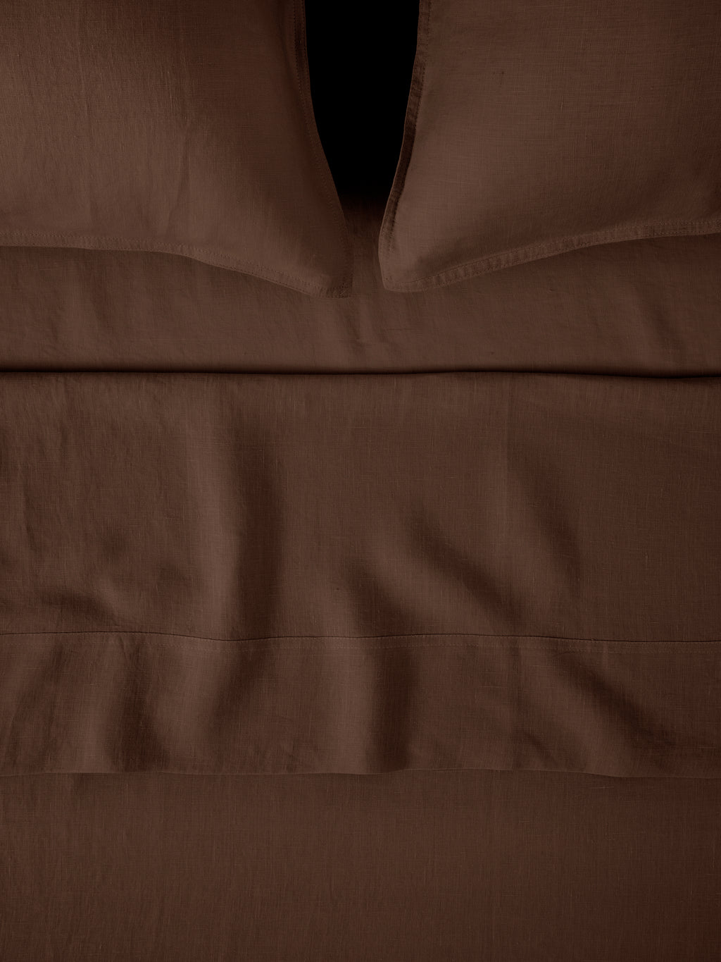 Loft Linen Flat Sheet in Cocoa | Cocoa-1