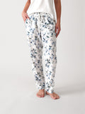 Magalie PJ Pants | Blue Floral-1