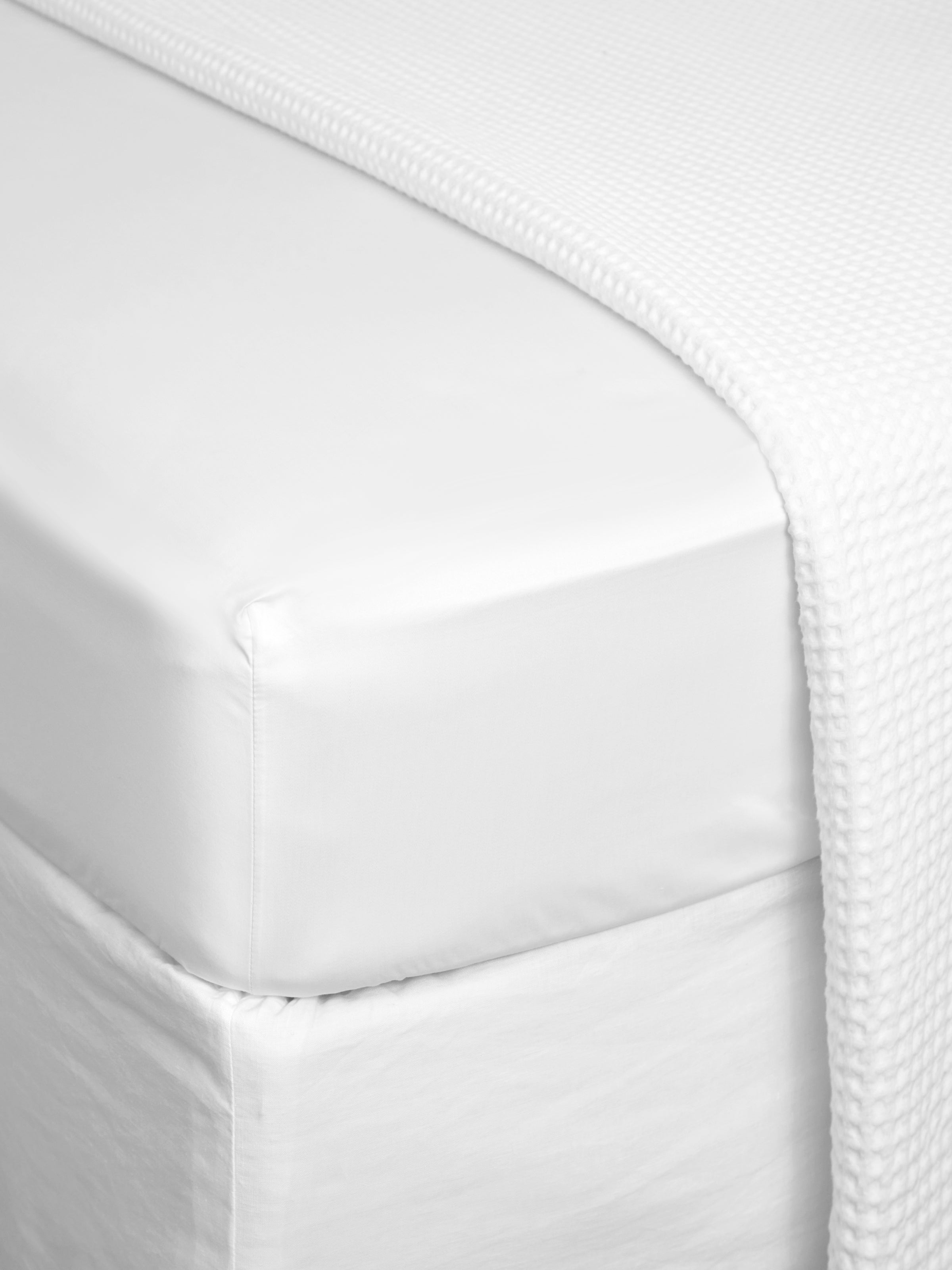 Monarch Fitted Sheet | White-1