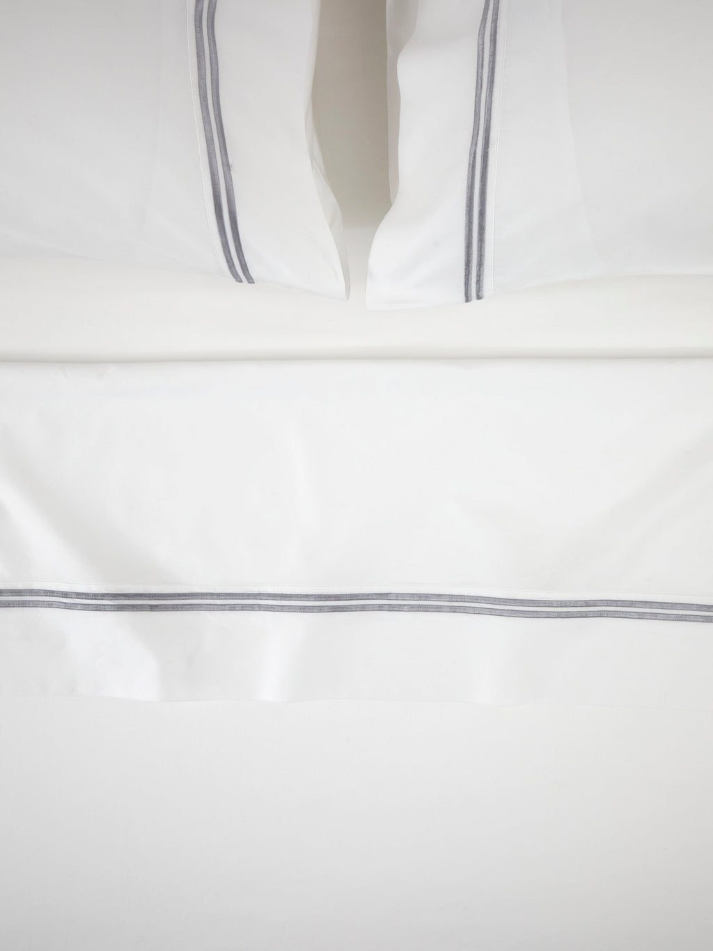 Monarch Flat Embroidery Sheet | Grey White-1