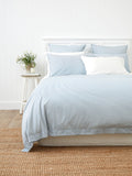 Purity Organic Cotton Duvet Cover Set | Blue Stripe-1