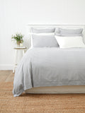 Purity Organic Cotton Duvet Cover Set | Charcoal Stripe-1