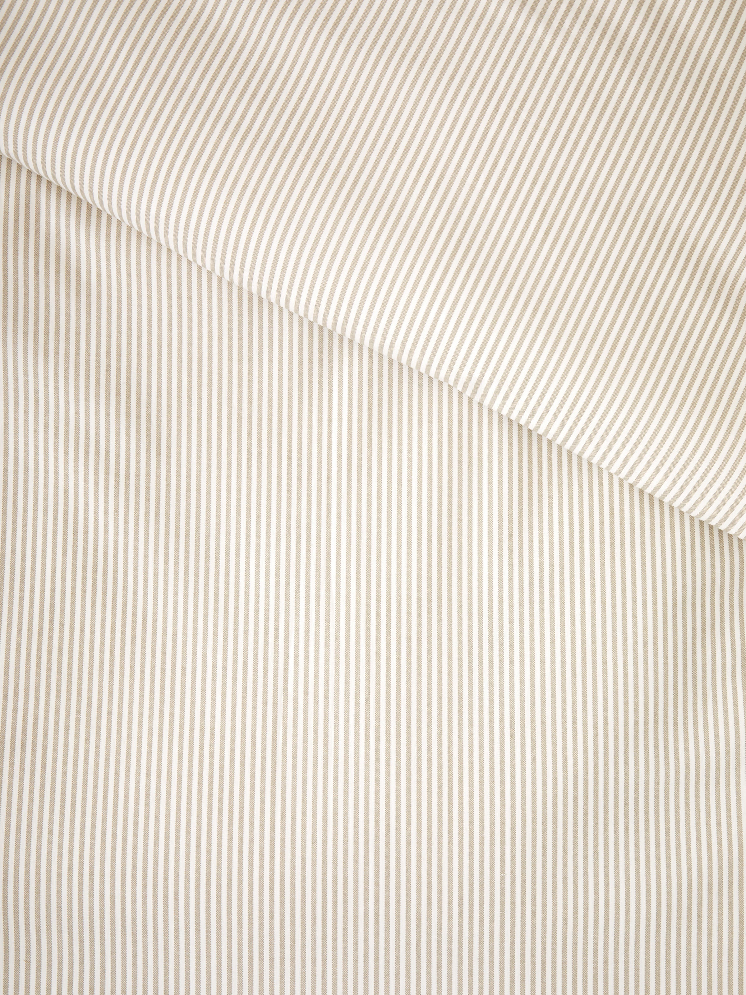 Purity Organic Cotton Duvet Cover Set | Natural Stripe-4