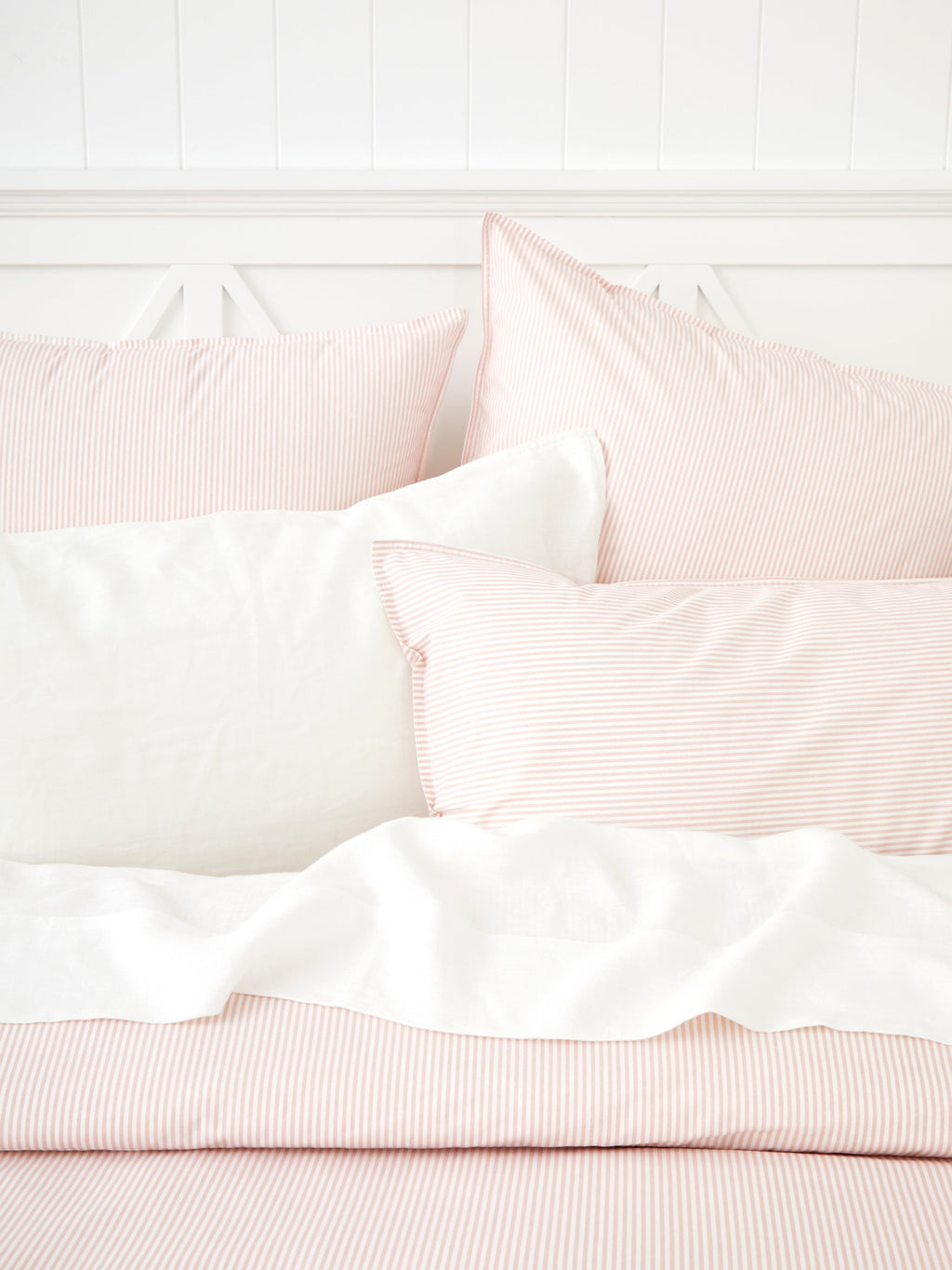 Purity Organic Cotton Duvet Cover Set | Pink Stripe-2