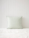 Purity Organic Cotton European Pillowcase | Green Stripe-1