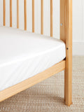 Purity Organic Cotton Fitted Cot Sheet | White-1