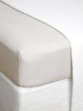Purity Organic Cotton Fitted Sheet | Natural Stripe-1