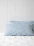 Purity Organic Cotton Lodge Pillowcase Set | Blue Stripe-1