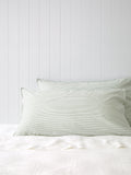 Purity Organic Cotton Lodge Pillowcase Set | Green Stripe-1
