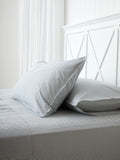 Purity Organic Cotton Sheet Set | Charcoal Stripe-1