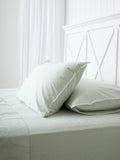 Purity Organic Cotton Sheet Set | Green Stripe-1