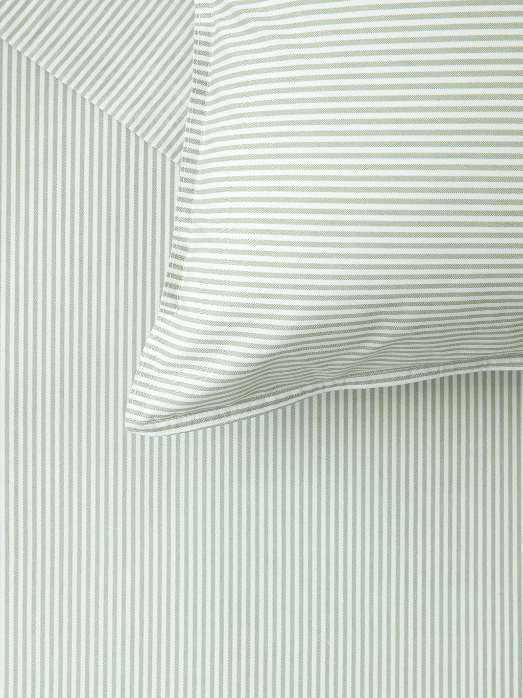 Purity Organic Cotton Sheet Set | Green Stripe-2