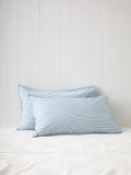 Purity Organic Cotton Standard Pillowcase Set | Blue Stripe-1