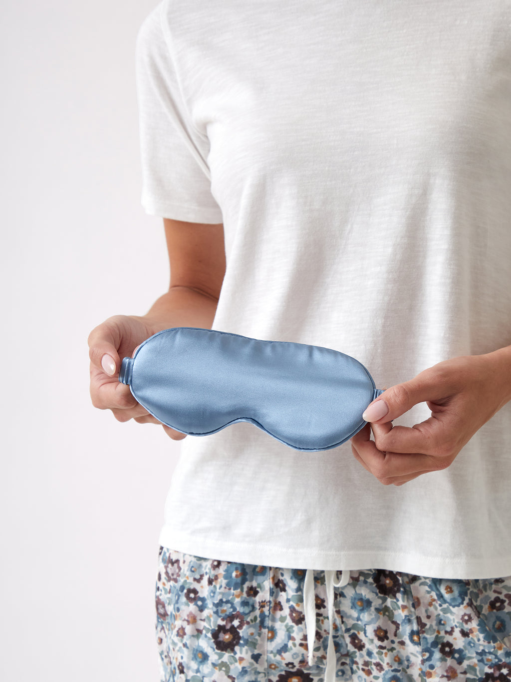 Silk Boxed Eye Mask | Blue-2