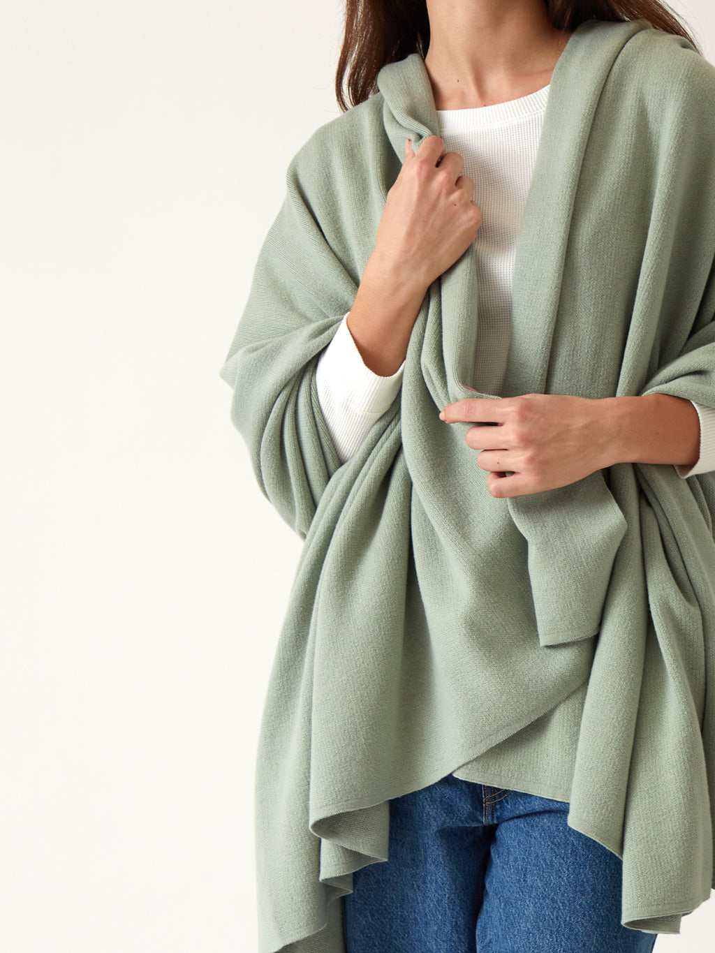 Sintra Cotton Blanket | Sage-2