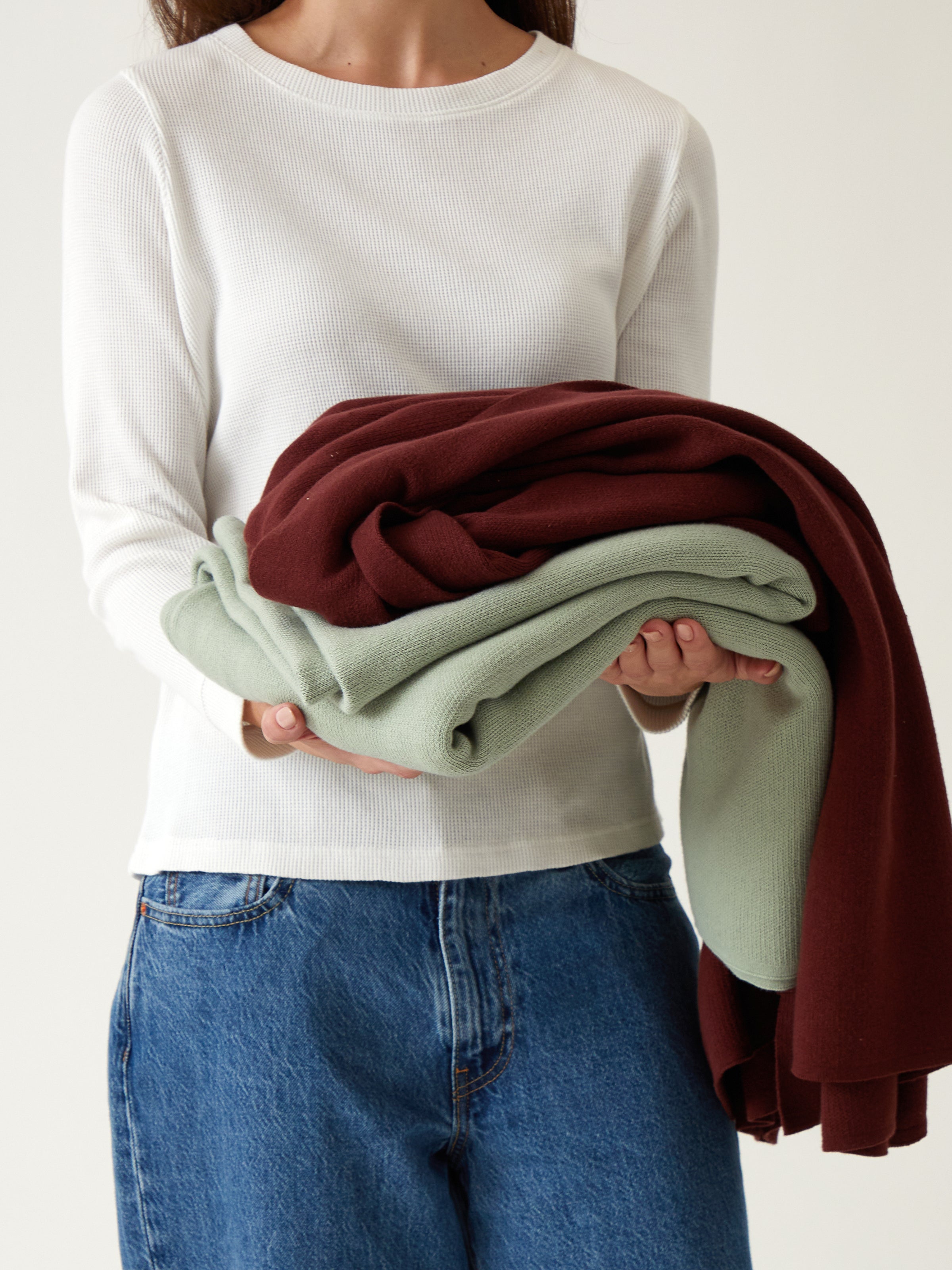 Sintra Cotton Blanket | Sage-3