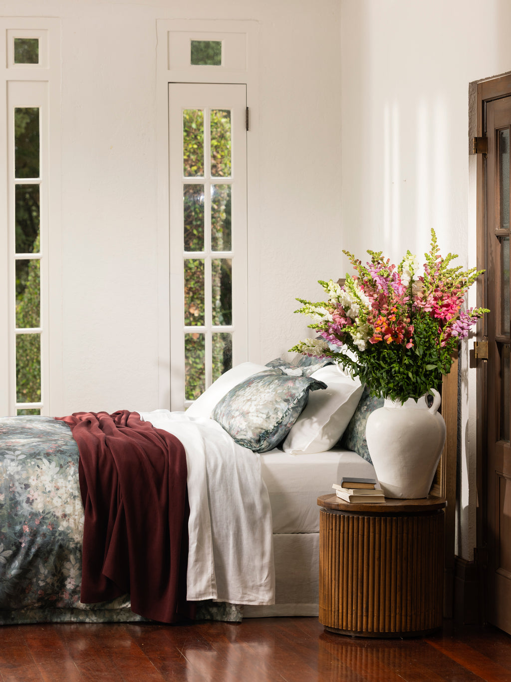 Sintra Cotton Blanket | Sangria-3