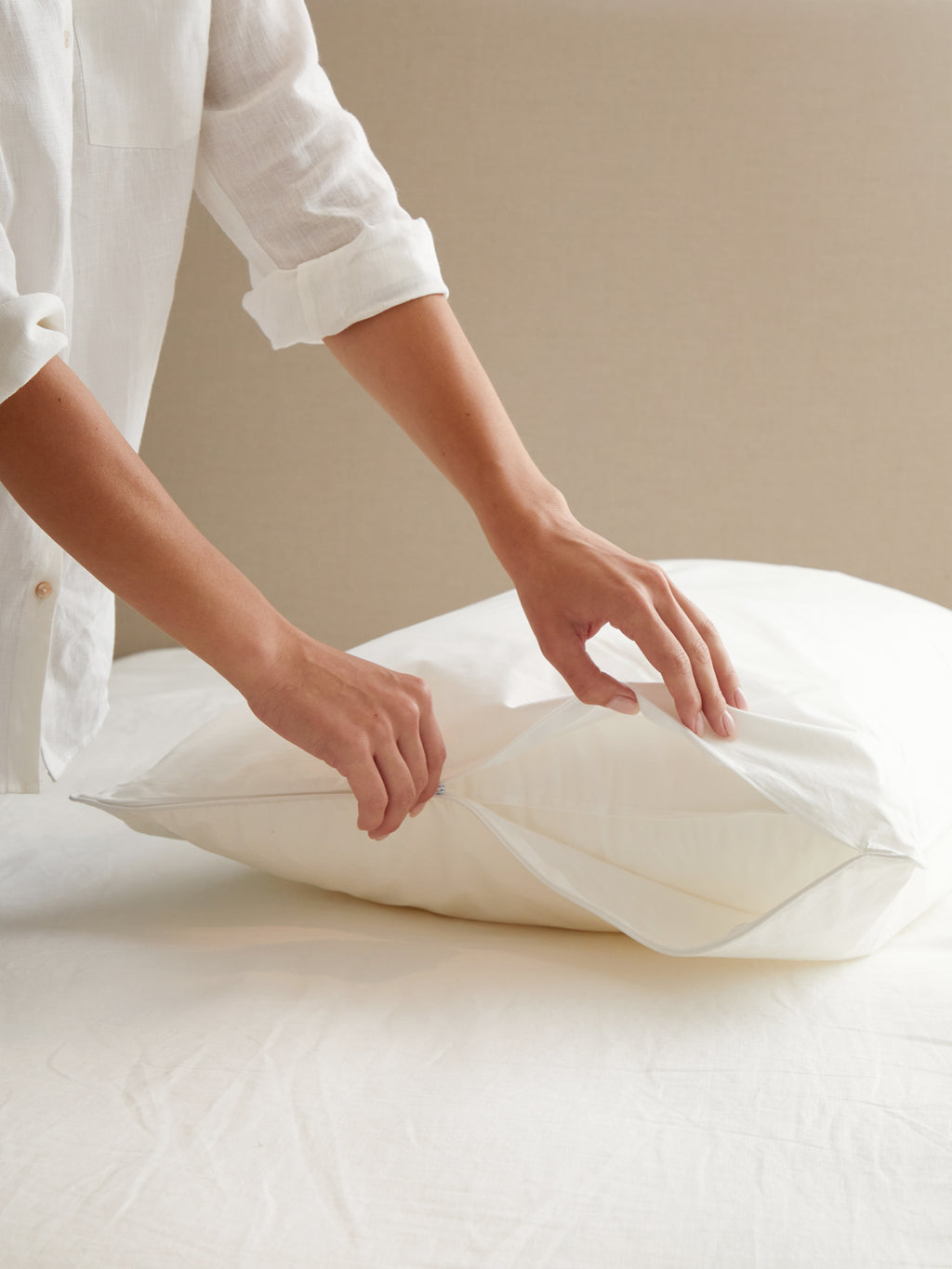 Standard Pillow Protector | White-2
