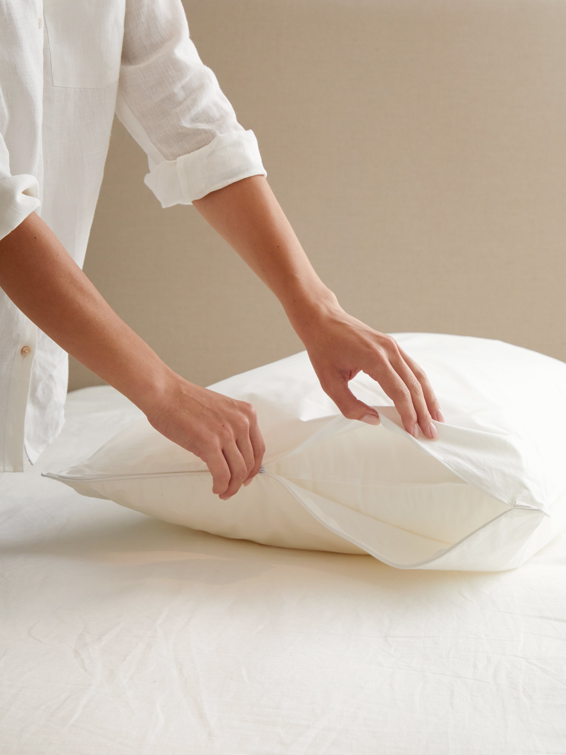 Standard Pillow Protector | White-2